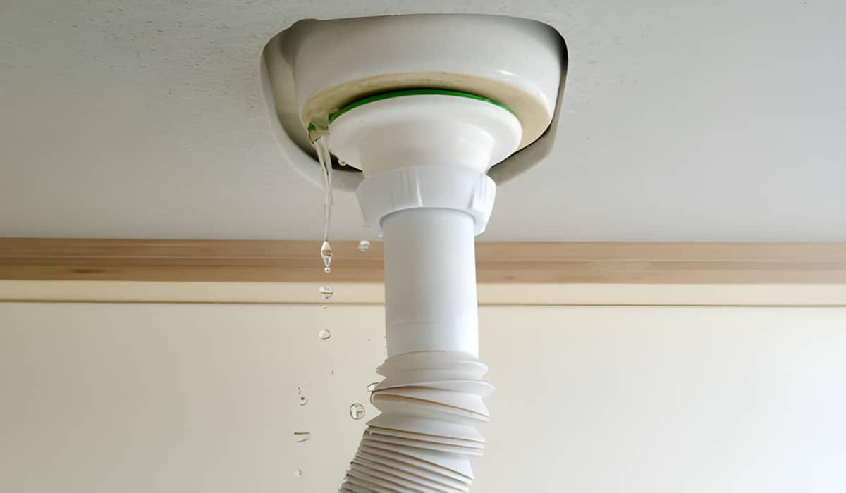 fixed leak pipe under the sink